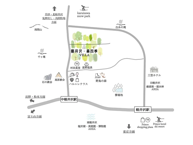  Karuizawa Mori Shiki Neighborhood Map